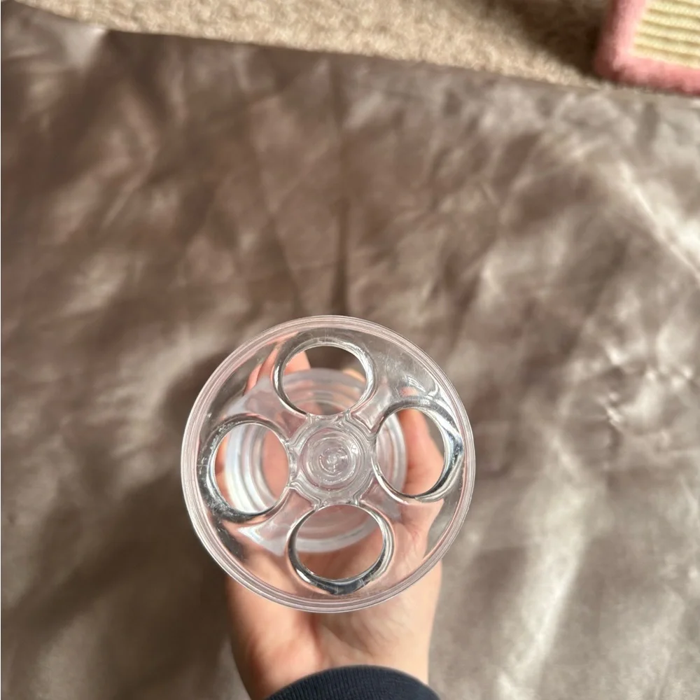 Clear toothbrush holder
